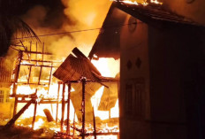 Empat Rumah di Mersam Terbakar, Kerugian Ditaksir Rp. 700 Juta