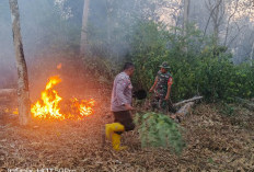Polres Bungo Ground Check Hotspot, Temukan Lahan Bekas Terbakar di Sungai Mengkuang